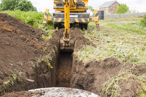 Drainage Trench Installation in Destin