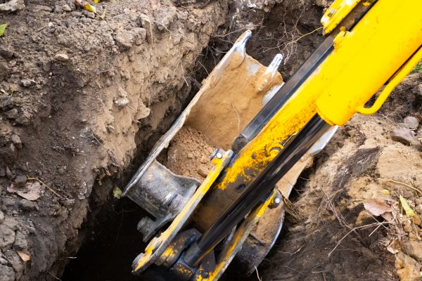 Downspout Trenching in Destin