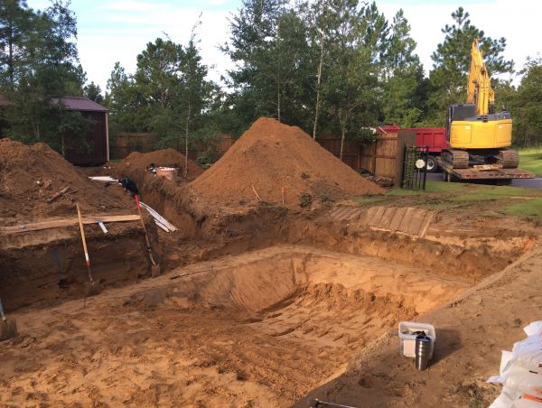 Pool Site Excavation in Destin